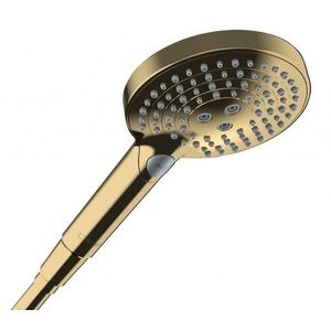 HANSGROHE Raindance Select S Sprchová hlavice, 3 proudy, EcoSmart+, leštěný vzhled zlata 26516990 obraz