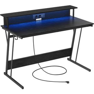SONGMICS Herní stůl Vasagle Sleiko 120 cm černý obraz