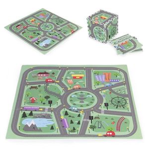 ECOTOYS Hrací pěnová podložka pro děti City II barevná obraz