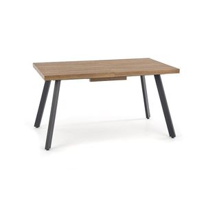 HALMAR Jídelní rozkládací stůl Berlin 140/180 cm ořech/černý obraz