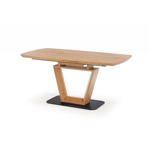 HALMAR Jídelní rozkládací stůl Blackie 160/220 cm dub Craft zlatý/černý obraz