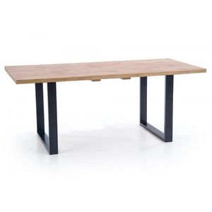 HALMAR Jídelní rozkládací stůl Mevon 2 160/210 cm dub wotan/černý obraz