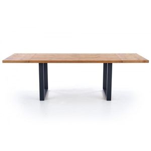 HALMAR Jídelní rozkládací stůl Press 160/250 cm dub artisan/černý obraz
