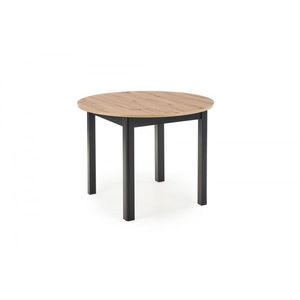 HALMAR Jídelní rozkládací stůl Rigo 102/142 cm dub artisan/černý obraz