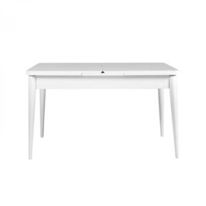 Hanah Home Jídelní rozkládací stůl Vina 129/163 cm bílý obraz