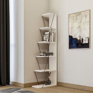 Hanah Home Knihovna Tlos bílá obraz