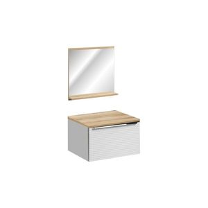 Comad Koupelnová sestava Leonardo se zrcadlem 60 cm dub coast evoke/bílá obraz