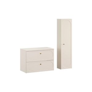 Comad Koupelnová sestava s deskou a skříňkami Donna 80 cm písková obraz