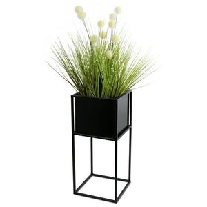 DekorStyle Květinový stojan Willa 50 cm černý obraz