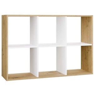 TP Living Regál Malax 2x3 110 cm dub Artisan/bílý obraz