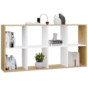 TP Living Regál Malax 2x4 147 cm dub Artisan/bílý obraz