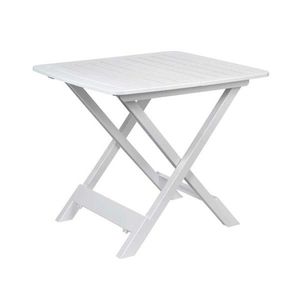 DekorStyle Rozkládací balkónový stůl PROGARDEN 79 cm bílý obraz