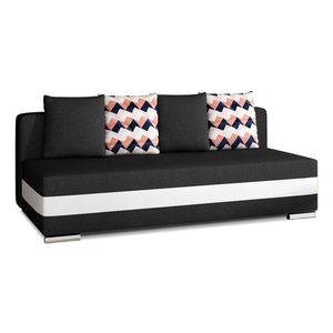 Eltap Rozkládací pohovka CALIA 195 cm Sawana 14/Soft 17/Zigzag 60 černá obraz