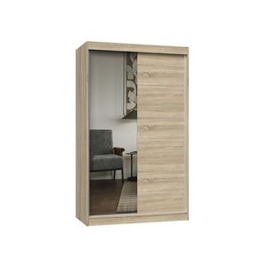 TP Living Šatní skříň Iga 120 cm se zrcadlem dub Sonoma obraz
