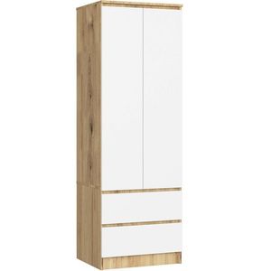 Ak furniture Šatní skříň STAR 60 cm dub artisan/bílá obraz
