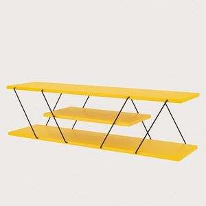 Kalune Design TV stolek CANAZ 120 cm žlutý/černý obraz