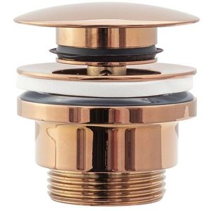 Umyvadlová výpusť Rea click-clack rose gold obraz