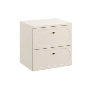 Comad Závěsná skříňka pod umyvadlo Donna s deskou 60 cm písková obraz