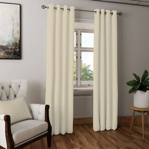 Zatemňovací dekorační závěs nebo látka, Blackout Plátno 150 cm, smetanová 150 cm obraz