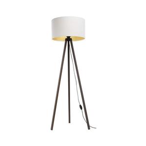Stojací lampa STANDART 1xE27/60W/230V bílá/hnědá obraz