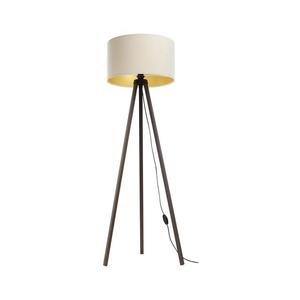 Stojací lampa STANDART 1xE27/60W/230V krémová/hnědá obraz
