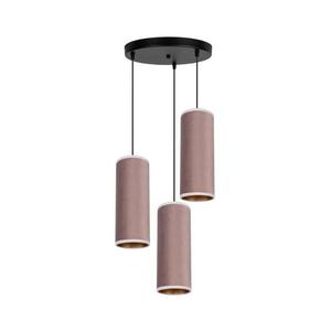HEXE Lustr na lanku AVALO 3xE27/60W/230V pr. 35 cm růžová/měděná obraz