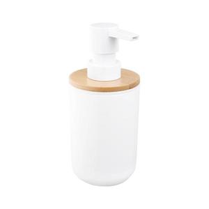Aqualine Aqualine - Dávkovač mýdla SNOW 350 ml bílá/bambus obraz