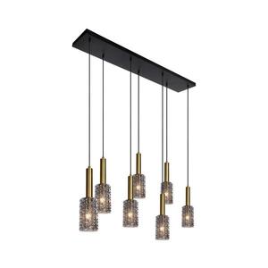 Lucide Lucide 45498/07/02 - Lustr na lanku CORALIE 7xE27/40W/230V černá/mosaz obraz