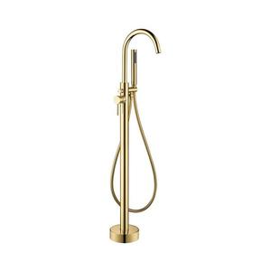 BATH DELUXE BATH DELUXE 28-114-01-64-00 - Volně stojící vanová sada s baterií 116 cm mosaz obraz