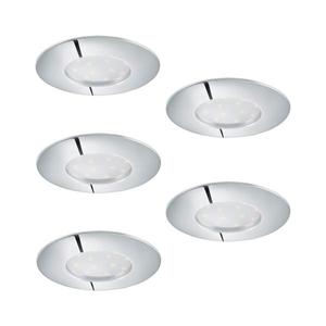 SADA 5x LED Stmívatelné podhledové svítidlo 1xLED/4, 5W/230V lesklý chrom obraz