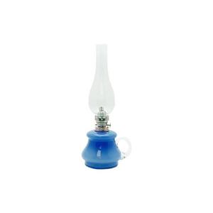 Floriánova huť Petrolejová lampa TEREZA 34 cm tmavě modrá obraz
