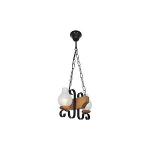 Exodus Lighting Srl Lustr na řetězu VELA 2xE14/40W/230V buk - FSC certifikováno obraz