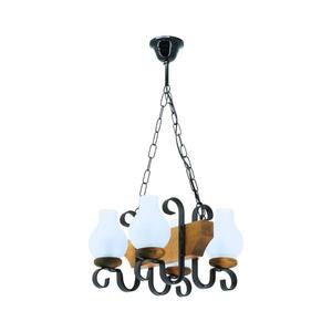 Exodus Lighting Srl Lustr na řetězu VELA 4xE14/40W/230V buk - FSC certifikováno obraz