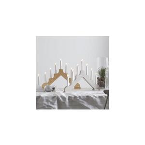 Eglo Eglo 410456 - Vánoční svícen ADA 7xE10/3W/230V bílá obraz