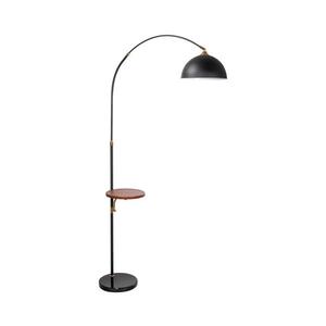Stojací lampa se stolkem 1xE27/60W/230V černá obraz