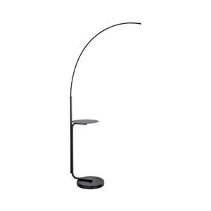 LED Stojací lampa se stolkem LED/20W/230V 3000-6500K černá obraz