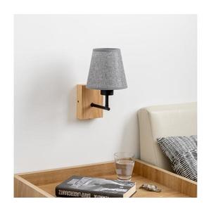 Brilagi Brilagi - Nástěnná lampa NUBILA WOOD 1xE27/25W/230V dub/šedá obraz