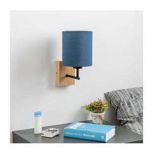 Brilagi Brilagi - Nástěnná lampa NUBILA WOOD 1xE27/25W/230V dub/tmavě modrá obraz