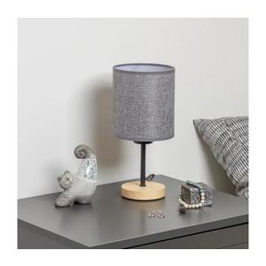 Brilagi Brilagi - Stolní lampa NUBILA WOOD 1xE27/25W/230V dub/šedá obraz