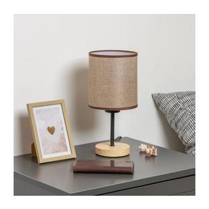 Brilagi Brilagi - Stolní lampa NUBILA WOOD 1xE27/25W/230V dub/hnědá obraz