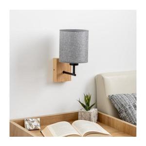 Brilagi Brilagi - Nástěnná lampa NUBILA WOOD 1xE27/25W/230V dub/šedá obraz