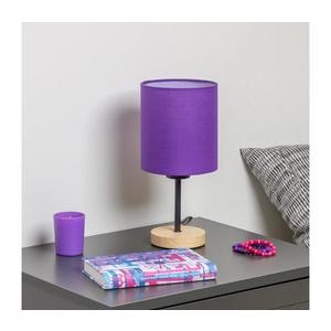 Brilagi Brilagi - Stolní lampa NUBILA WOOD 1xE27/25W/230V dub/fialová obraz