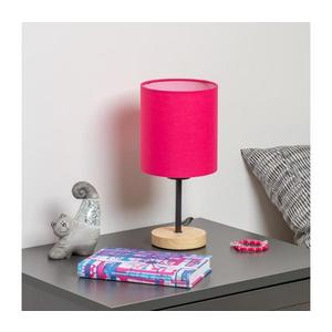 Brilagi Brilagi - Stolní lampa NUBILA WOOD 1xE27/25W/230V dub/růžová obraz