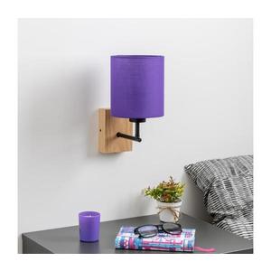 Brilagi Brilagi - Nástěnná lampa NUBILA WOOD 1xE27/25W/230V dub/fialová obraz