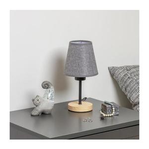 Brilagi Brilagi - Stolní lampa NUBILA WOOD 1xE27/25W/230V dub/šedá obraz