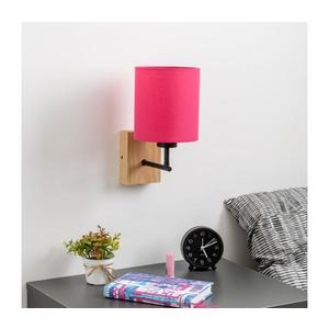 Brilagi Brilagi - Nástěnná lampa NUBILA WOOD 1xE27/25W/230V dub/růžová obraz