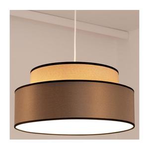 Lustr na lanku GRACE 1xE27/60W/230V béžová/hnědá obraz