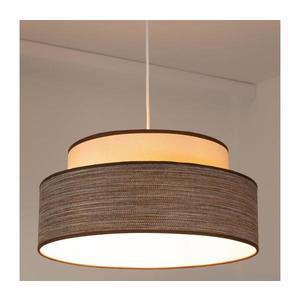 Lustr na lanku GRACE 1xE27/60W/230V krémová/hnědá obraz