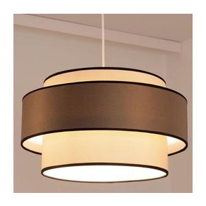Lustr na lanku GRACE 1xE27/60W/230V krémová/hnědá obraz