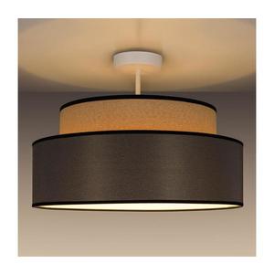 Přisazený lustr GRACE 1xE27/60W/230V béžová/hnědá obraz
